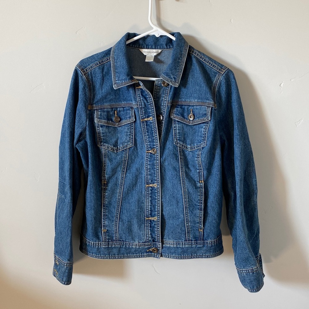 Christopher & Banks Woman’s Jean Jacket Size Med.